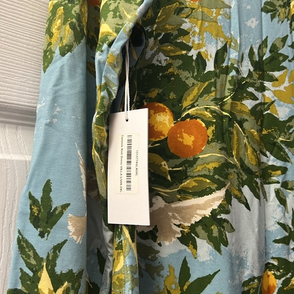 RARE REFORMATION Tommie Knit Dress Villa Livia Blue Women’s Size XL - Picture 8 of 11